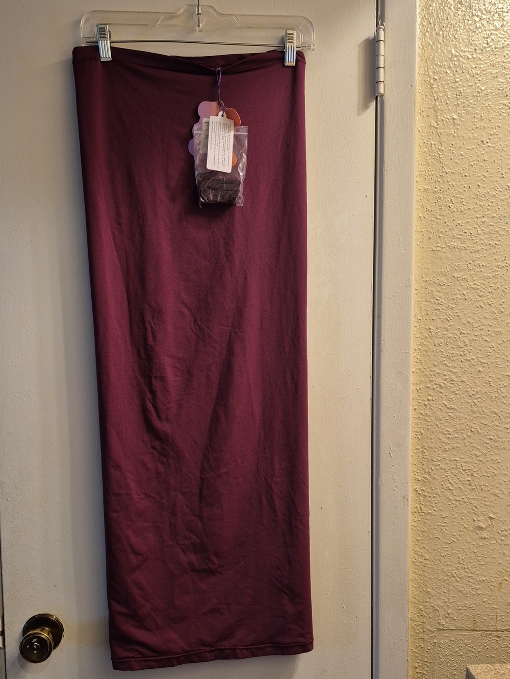 YITTY Plum Stretch Maxi Skirt